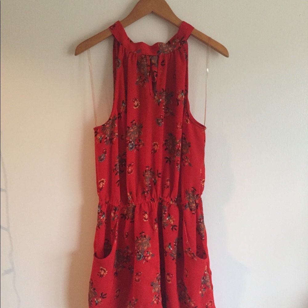 High neck romper